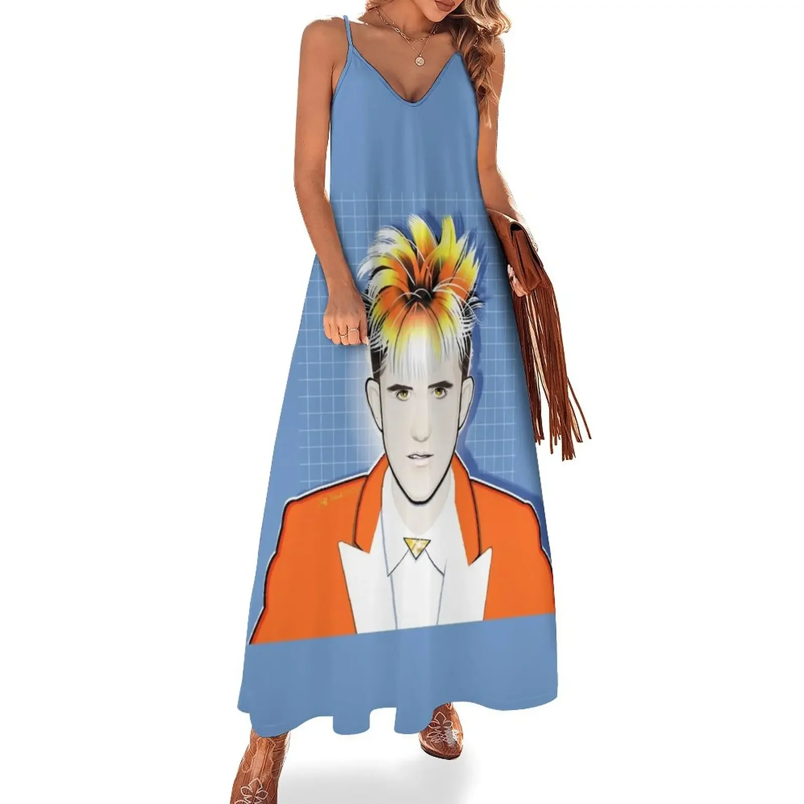 

HOJO Retro Portrait Sleeveless Dress dress summer sensual sexy dress for women