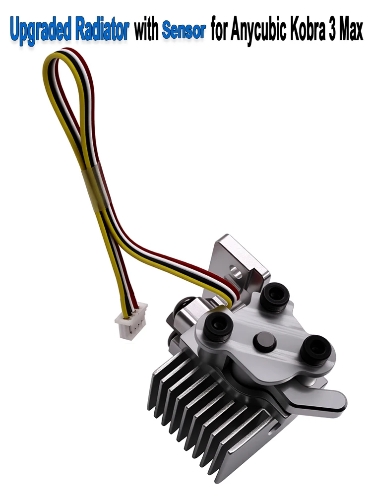 Verbeterde hotend-kit voor Anycubic Kobra 3 Max 3D-printer – aluminium koellichaam met snelle ontgrendeling en sensor - afbeelding 2