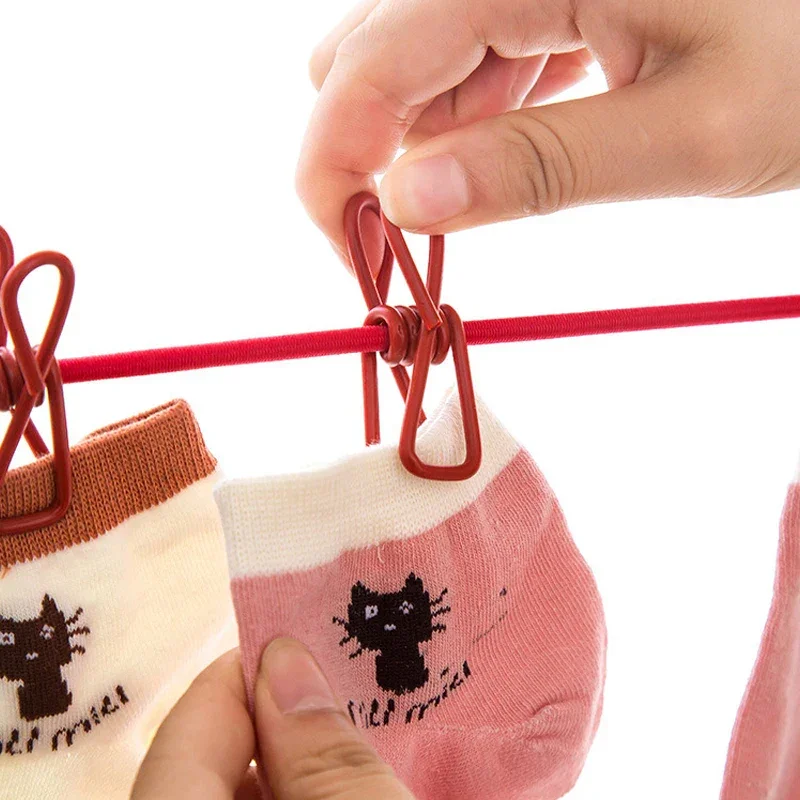 

Portable 1.8m Retractable Clothesline 12 Windproof Clip Hangers For Travel Durable Laundry Line Bathroom Outdoor Accessories