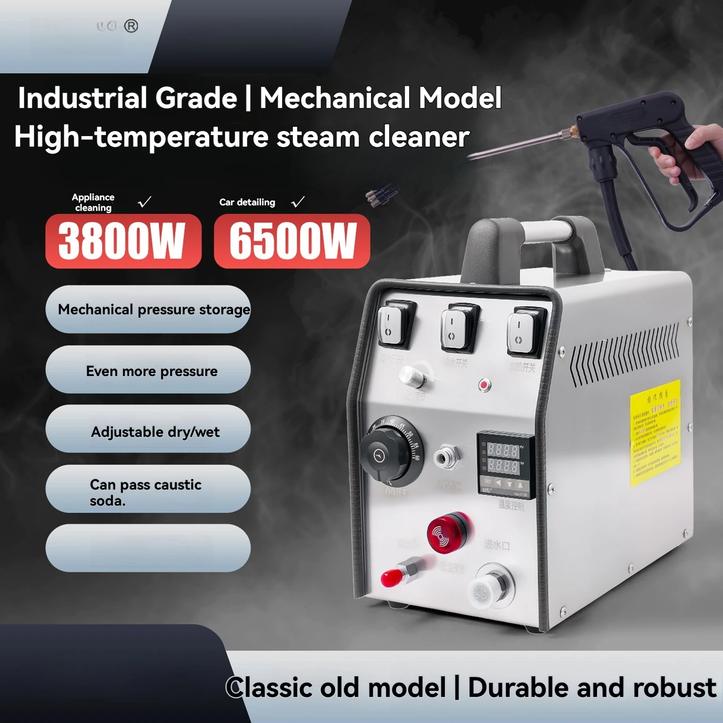 High Pressure Steam Cleaning Machine Household and Commercial Air Conditioning Water Heater Range Hood, Cleaning Machine