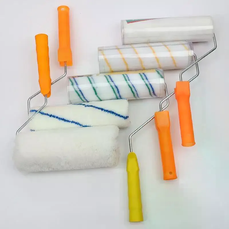 Paint Roller Brush Multiple Sizes High Density Lint Free Fabric Perfect For Home Wall Painting DIY Renovation Projects