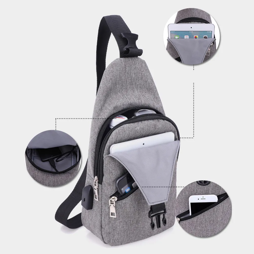 

Professional Sports Shoulder Pouch for Men Waterproof Lightweight Abrasion Resistant Tablet Phone Powerbank Organizer Travel Gym