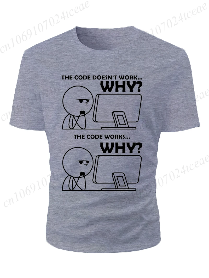 Men T-Shirts High Quality Funny Programmer Design Summer O-neck Men Tshirt Short Sleeve T-shirt Programming Code Male Tees Tops