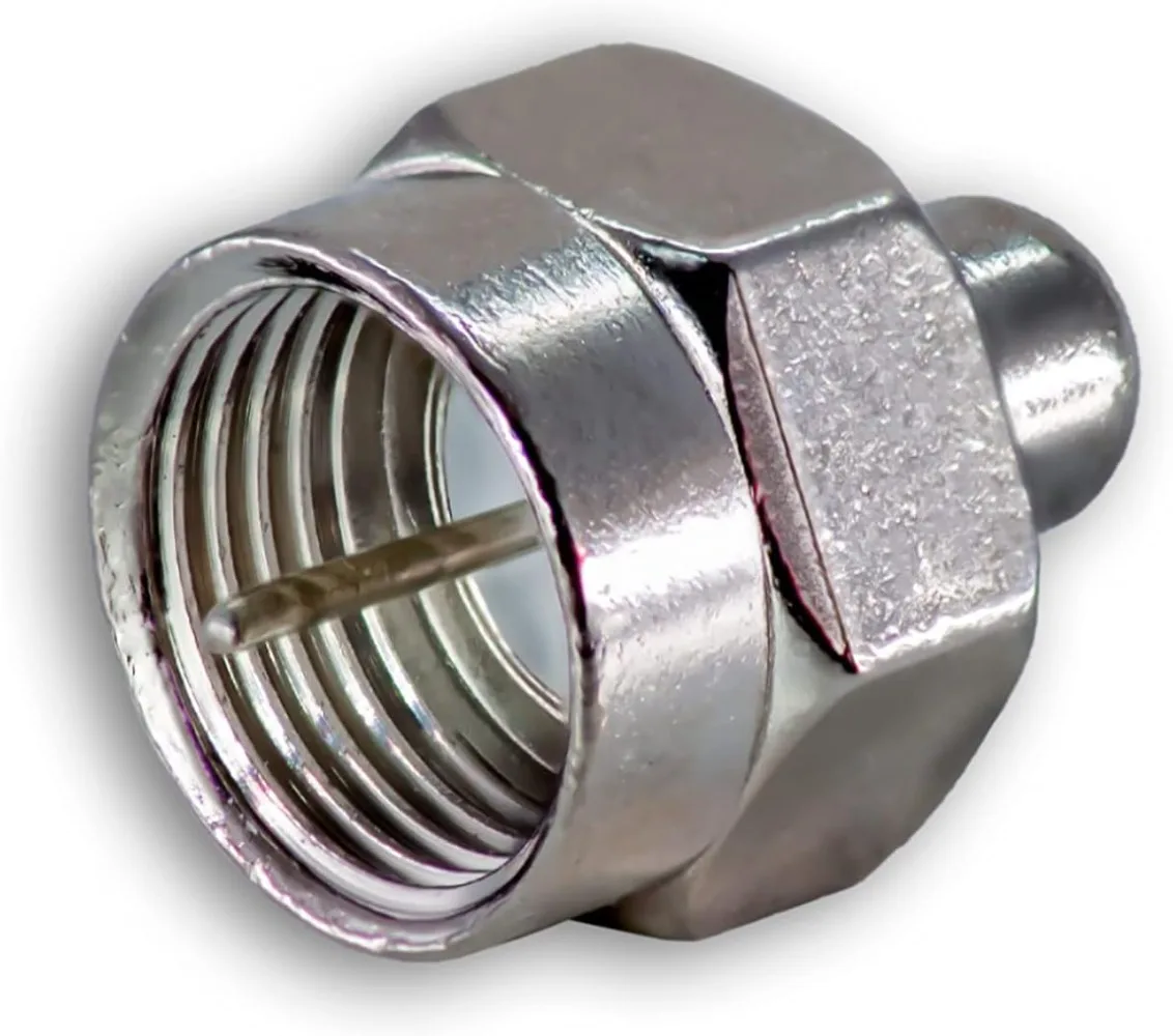 10 Pieces of 75-5F Ohm Terminators Coaxial Cable Terminators Cover Adapters Adapters Connectors for TV Antennas