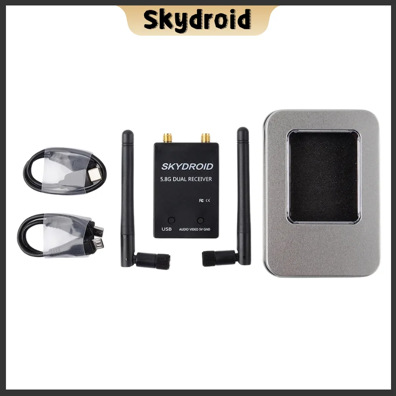 SKYDROID 5.8Ghz 150CH FPV Receiver UVC 5.8G Dual Receiver Double Antenna OTG Smartphone For Android Phone RC Drone Parts