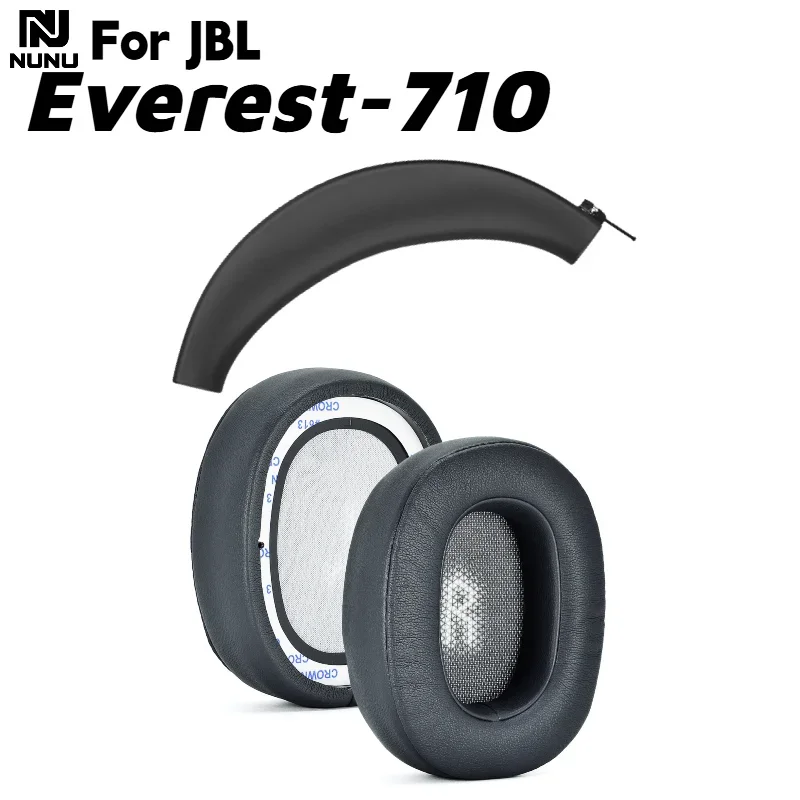 NUNU Replacement Soft Foam Cushion Ear Pads / Silicone zipper head beam protective cover For JBL Everest-710 Gaming Headset . view 3
