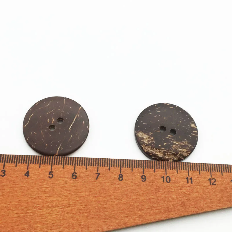 100PCS Natural Eco-friendly 4 Sizes Coconut Button For Clothing 2Holes Children Scrapbook Decorative Sewing Accessories FCYY148