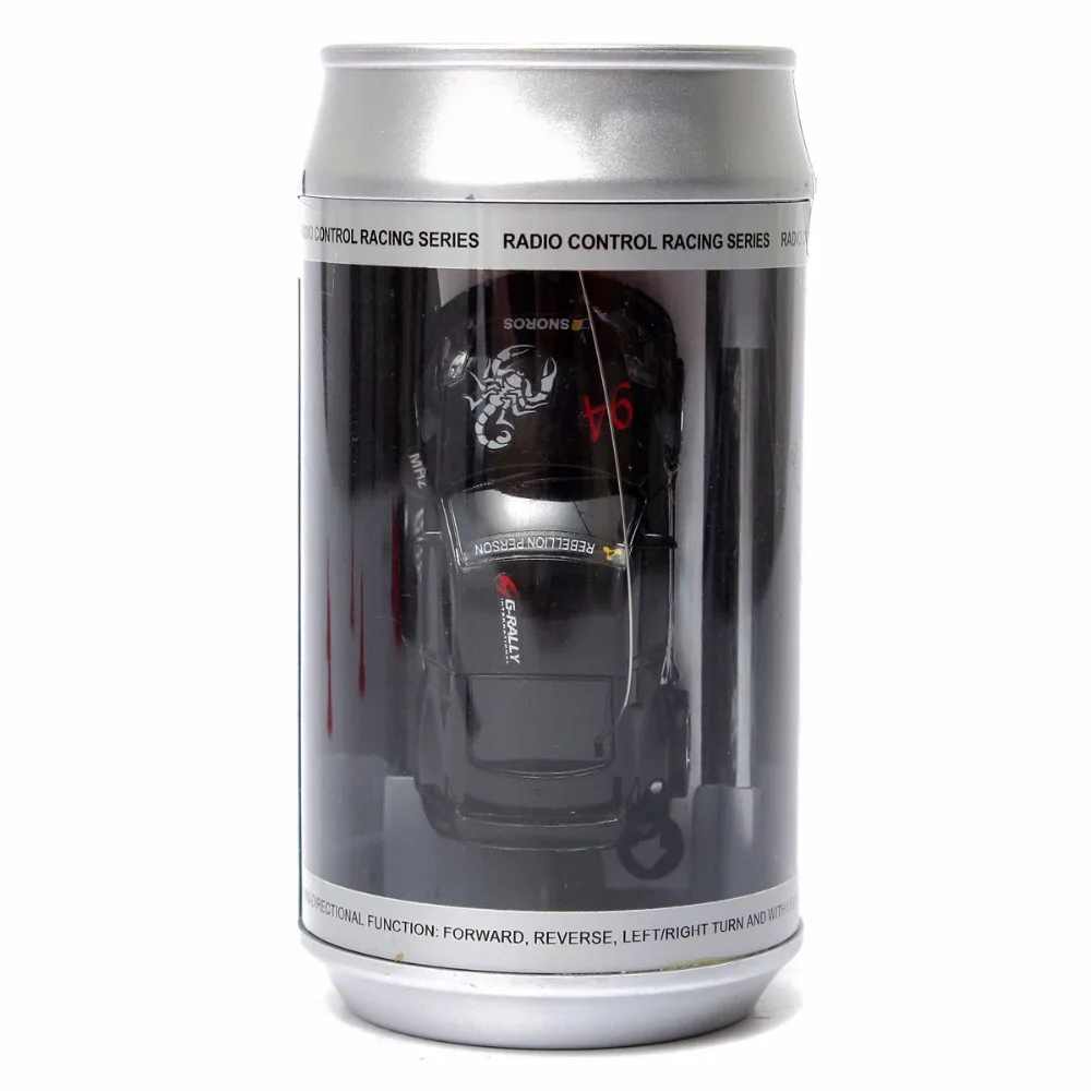 Mini RC Racer Cola Can Car Indoor Radio Remote Control Vehicle 27/40Mhz Micro Class Play Game Toy Small Gift to Young Boy