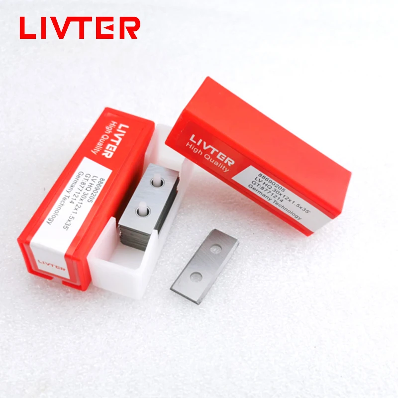 Livter Carbide Insert Knife Plaina Machine Cutterhead Blades para Precision Woodworking 15×15 e 14×14 Tamanhos