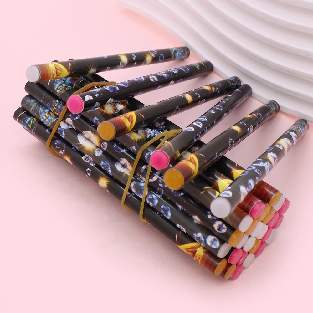 

30Pcs Self-Adhesive Wax Pencil Rhinestone Pick Tool Diamond Painting Pens Nail Dotting Wax Pens DIY Accessories Nail Decoration