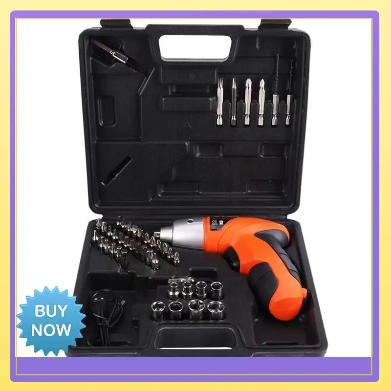 

45Pcs USB Cable Rechargeable Lithium Electric Screwdriver Combination Hand Drill Set Tool Screwdriver Drill Driver Bits