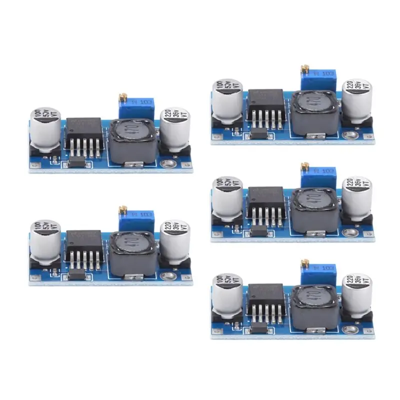 【DIGITAL GADGET】LM2596S 5PCS DC-DC Step-Down Power Supply Module 3A Adjustable 1.5-35V Converter Unit