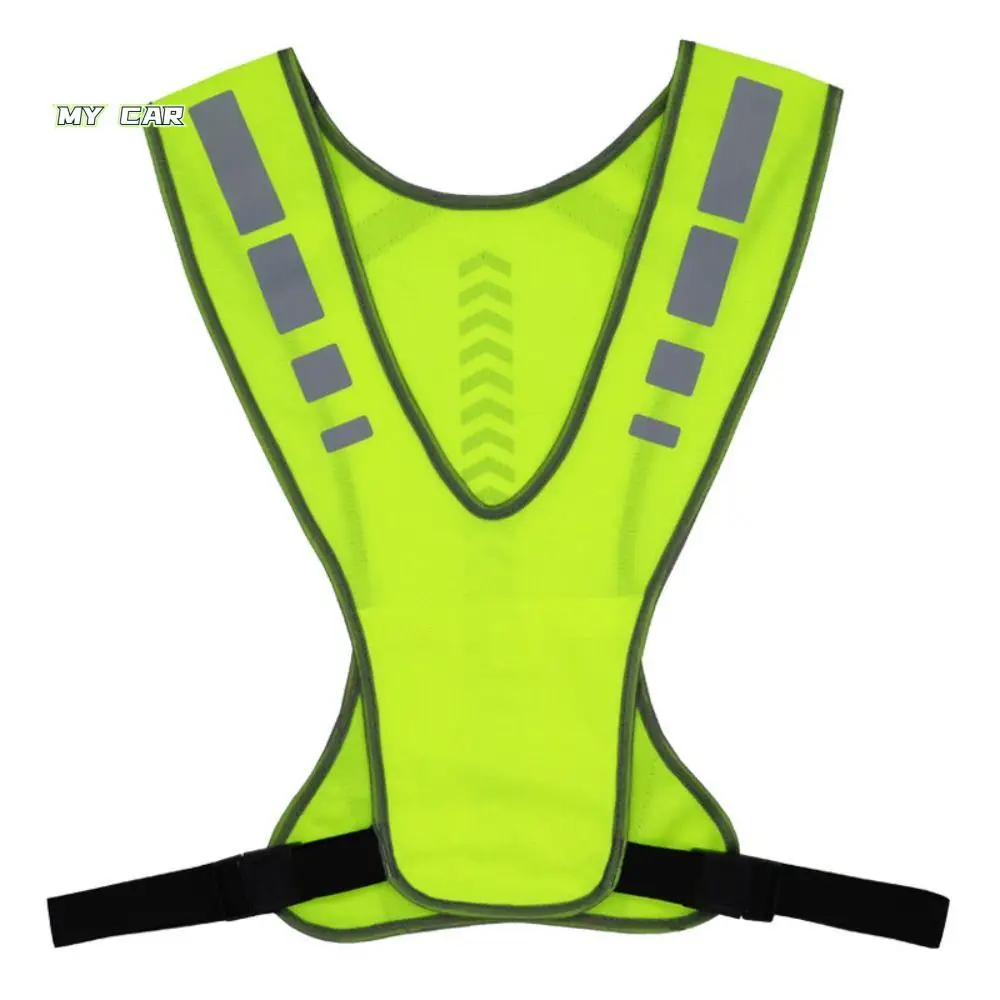 

with Storage Bag Reflective Vest Night Warning Waterproof Reflective Safety Jacket High Visibility Lightweight