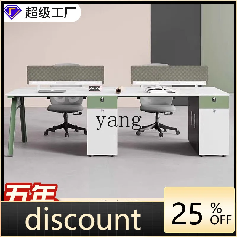 LH Desk Combination Simple Modern Staff Workstation Office Furniture Open Desk