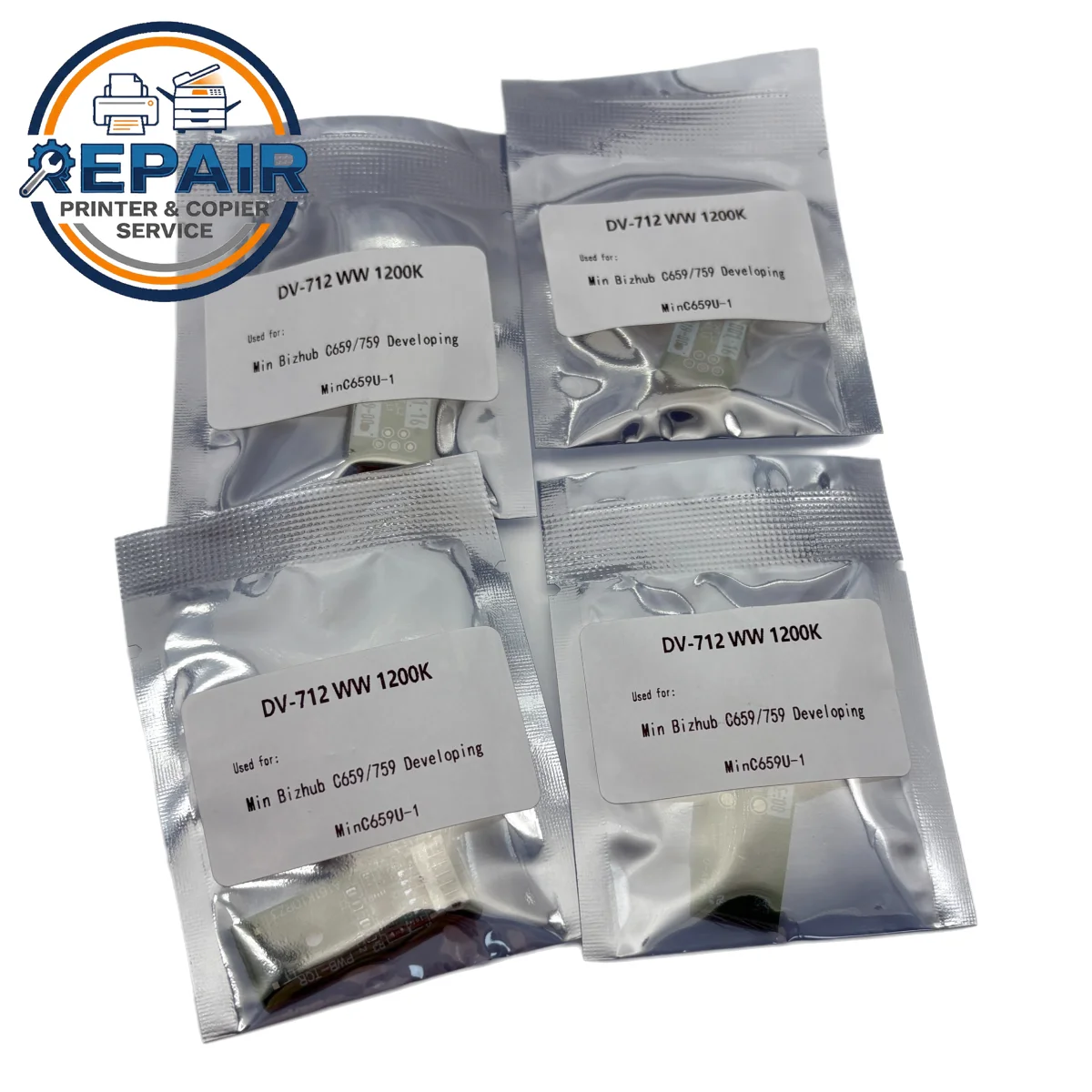 1Set DV712 Developer Chip for Konica Minolta Bizhub C659 C759 Copier DV-712 Developer Unit Replacement