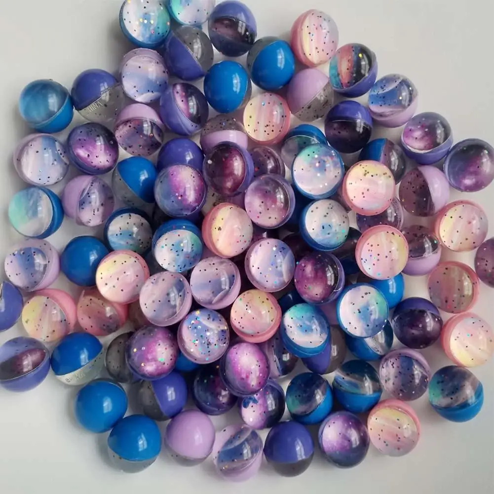 10 pezzi Space Star Bouncy Balls32mm tema spaziale cielo stellato palle rimbalzanti per bambini bomboniere regali di natale