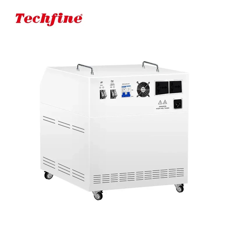 Techfine Solar energy for household photovoltaic solar power generation 1.5kw 24v all in one solar generator for camping