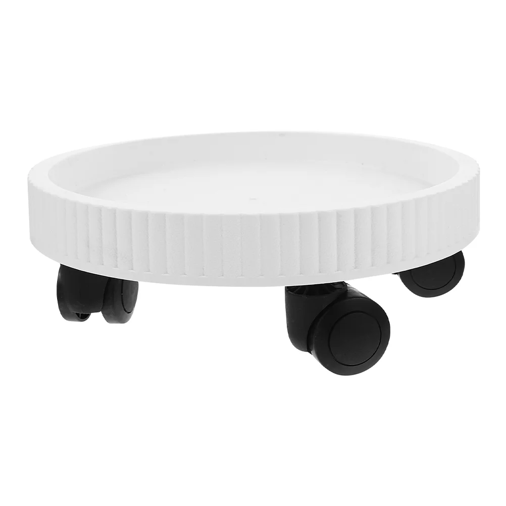

Garden Pot Plant Stand Rolling Planter Base Flowerpot Plates Indoor Plants Pp Trays Movable Rack Balcony Decor Round Wheels