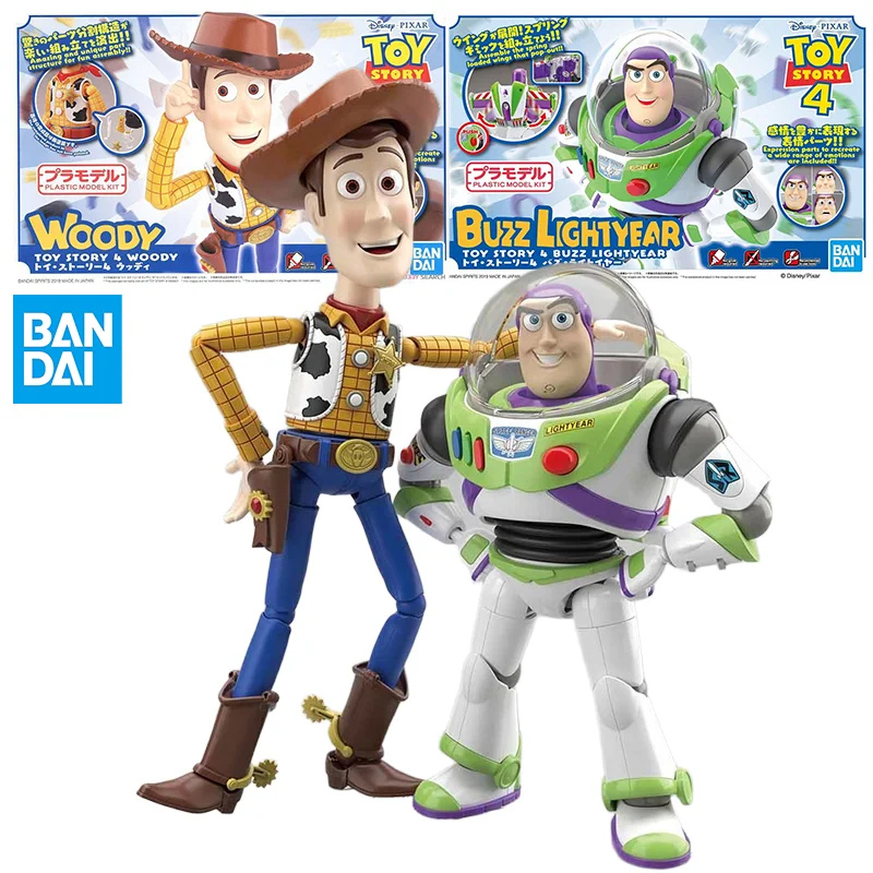 

Bandai Original Assembled Model Figure Toy Story 4Cinema-riseStandard Buzz Lightyear Woody Toys Collectible Model Ornaments