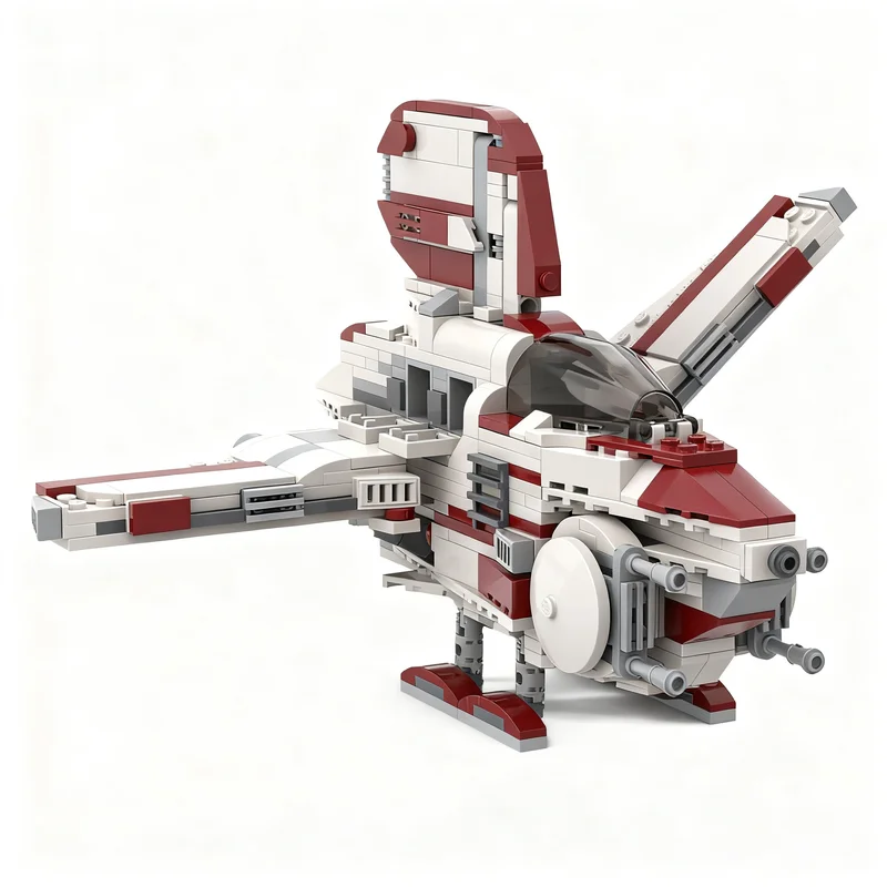 456pcs MOC Cygnus Spaceworks Gamma-class Courier Star Battle Model Building Blocks Christmas Gift Toy Assemble Craft Art 3D