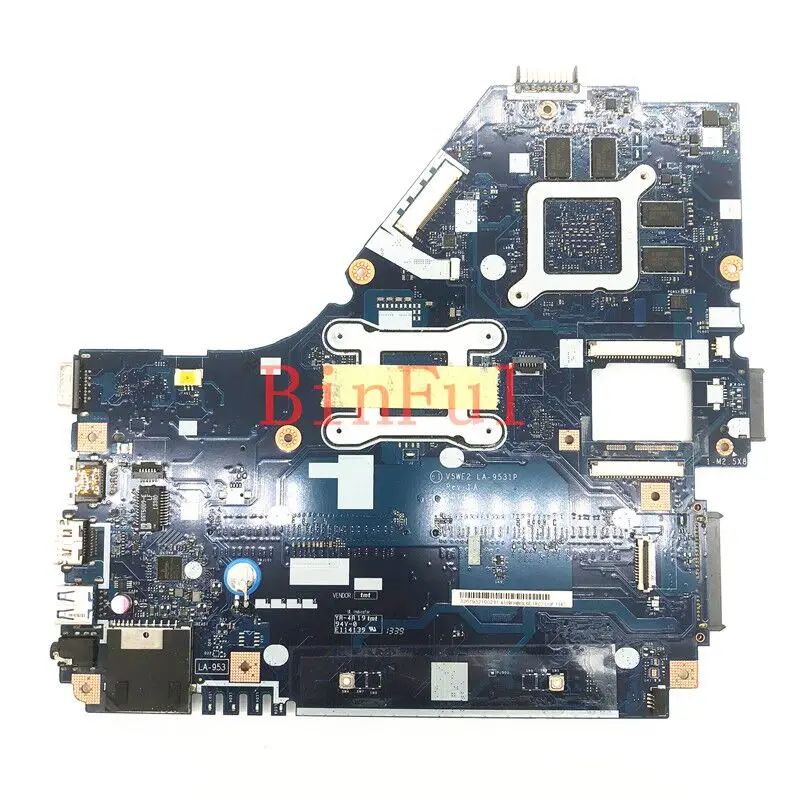 V5WE2 LA-9531P Mainboard For Acer E1-572 E1-572G Laptop Motherboard With SR170 I5-4200U CPU HD8570M DDR3 100% Full Tested Good