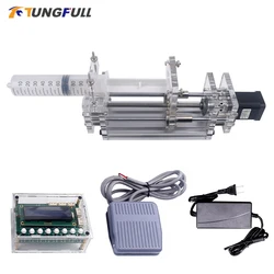 1-150ML Laboratory Micro Syringe Pump Desktop Injection Pump Precision Electric Propel Pump Liquid Glue Dispenser DC 12V