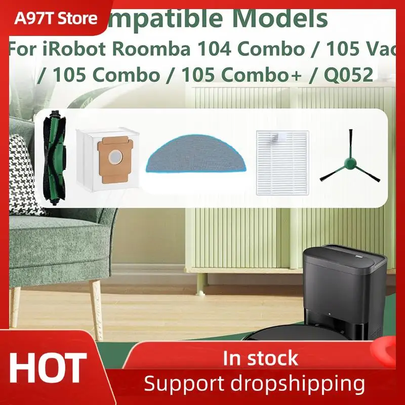 

A97T для 3Irobot Roomba 104 Combo/105 Vac/105 Combo/105 Combo +/Q052 аксессуары для подметальных машин 19 шт.