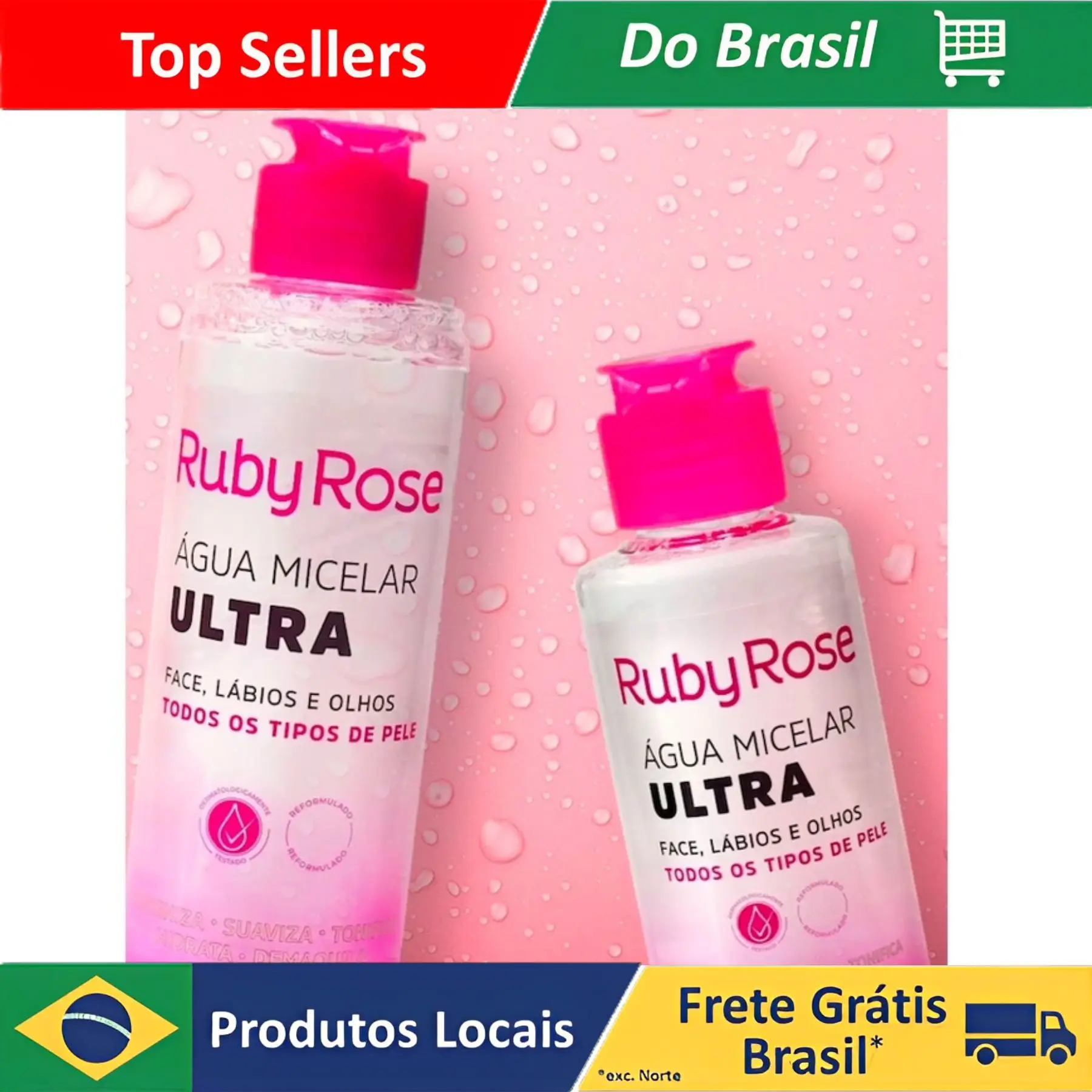 Água micelar Ultra Ruby Rose