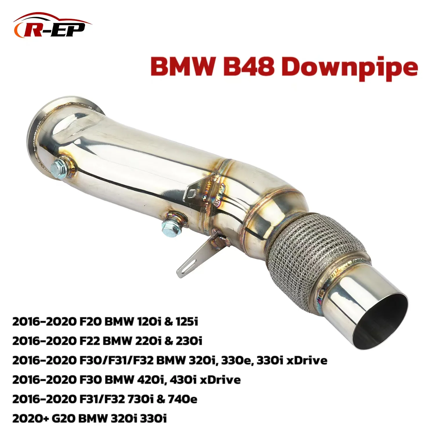 Выхлопная труба без катушки для двигателя BMW B48 120i 125i 220i 230i 320i 330e 330i xDrive 420i 430i 730i 730e F20 F22 F30 F31 F32