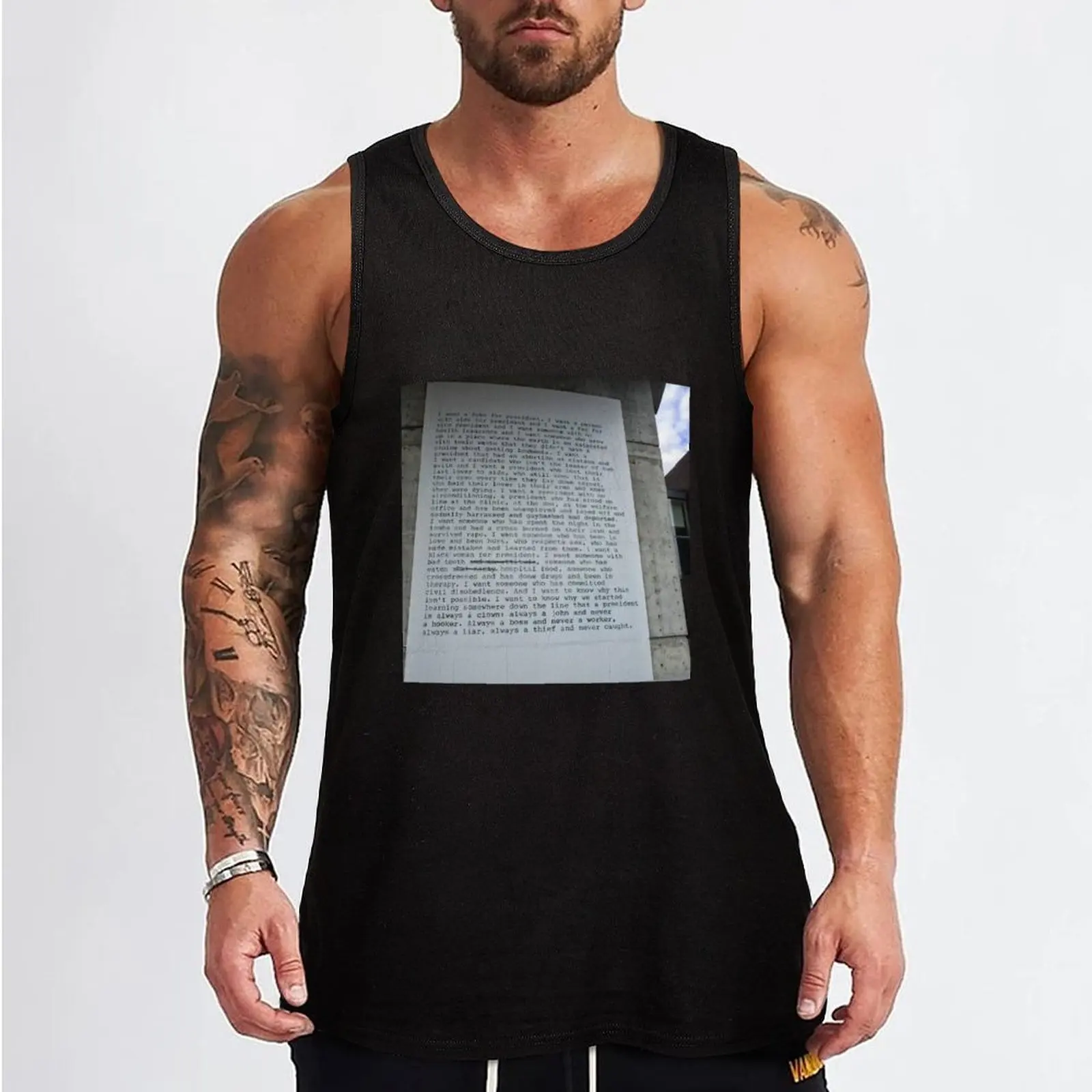 Zoe Leonard - High Line, 2016 Tank Top Men gym sportswear training weight vest gym Men's t-shirts sports clothes for men