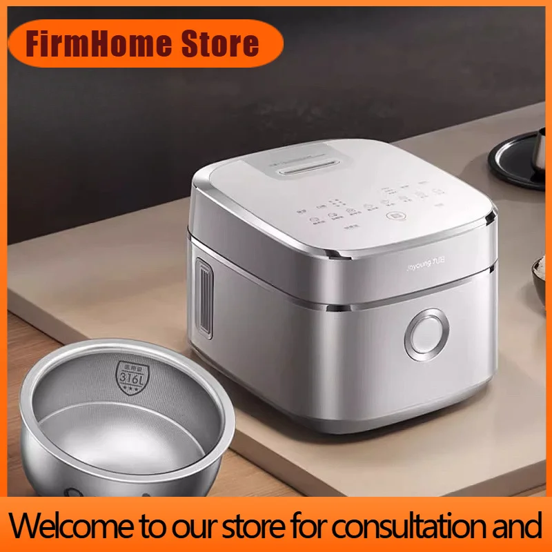 FirmHome StoreJiuyang Non-stick 0 Coating Has Titanium Household Rice Cooker 316L Inner Tank 4 Liters Far Infrared IH Rice Cooke
