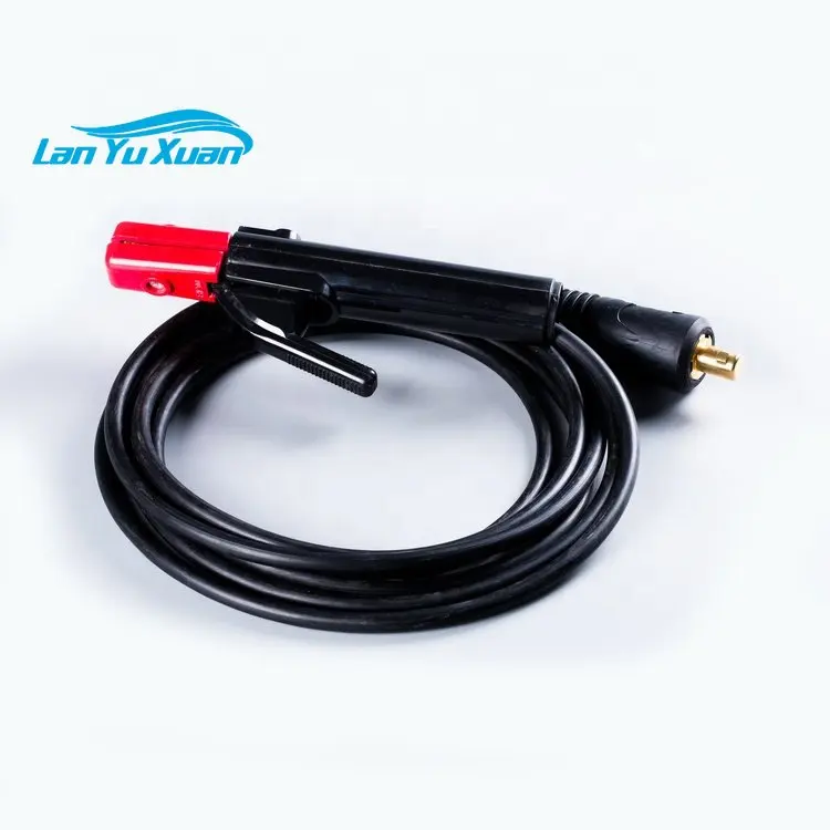 HUARUI High Quality Welding Electrode Holder 200A Italy Type YDL200A Arc Lead with Dinse Plug10-25 Cable Connector