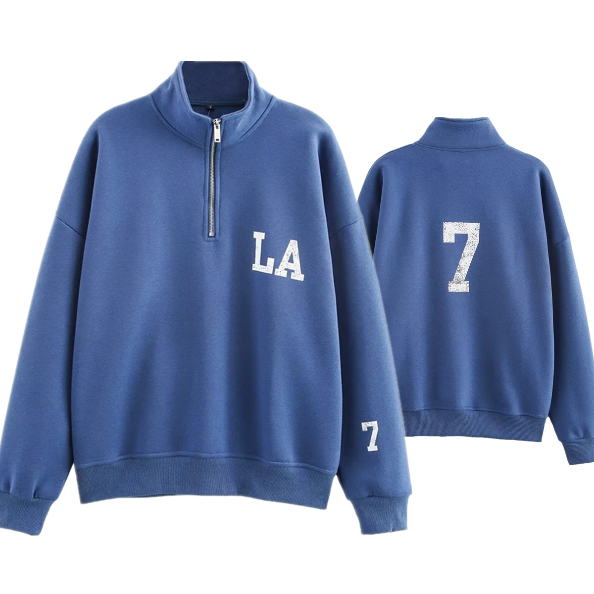 

Dave&DiAmerican Los Angeles Letter Printed Hoodie Women Pullover Tops Fashion Girls Loose Old School Sweatshirt Women