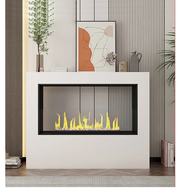 Light luxury mantel simulation electronic flame decorative ornament cabinet