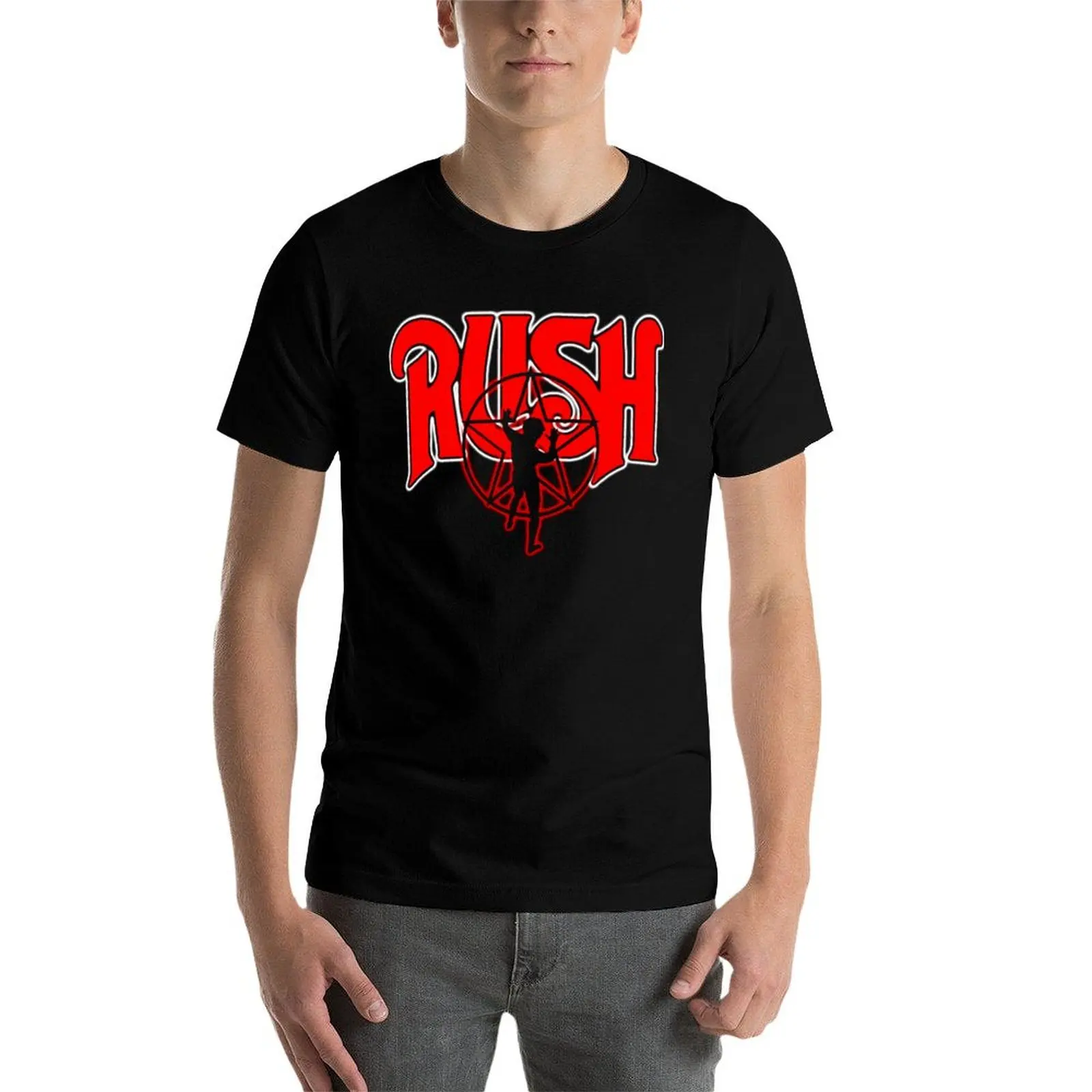 

rúsh rock band Band T-Shirt anime t shirts for man t shirts for man slim fit essential t shirt T-Shirt
