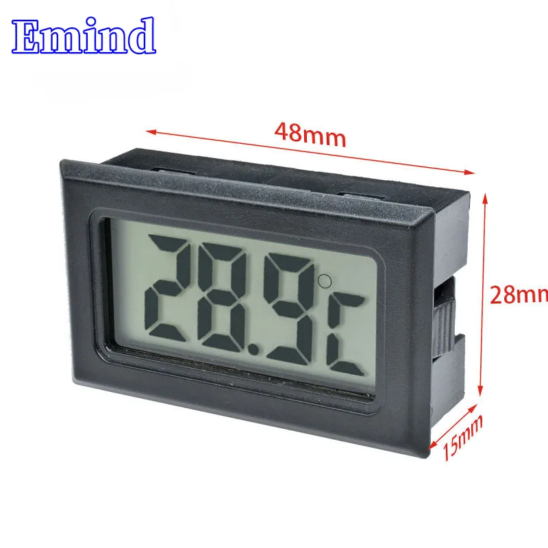 3/10/20/50/100Pcs LCD Without Wire Built-In Digital Display Thermometer Aquarium Refrigerator Embedded Electronic Thermometer