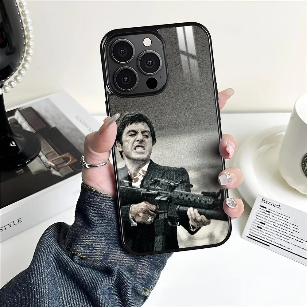 

Film S-Scarface Phone Case For iPhone 16 15 14 13 12 11 Pro Max Plus Mini Magnetic Magsafe Wireless Charging Cover