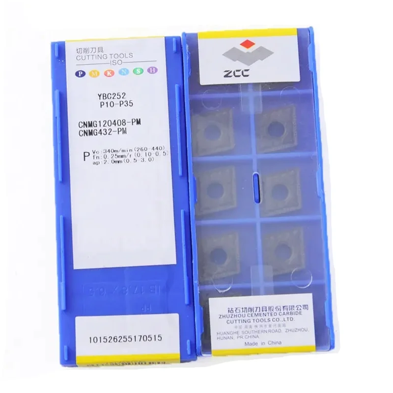 Zcc.ct Carbide Insert External Turning Tool Steel Processing CNC Lathe tool CNMG120404 CNMG120408 CNMG120412-PM YBC251Cutting