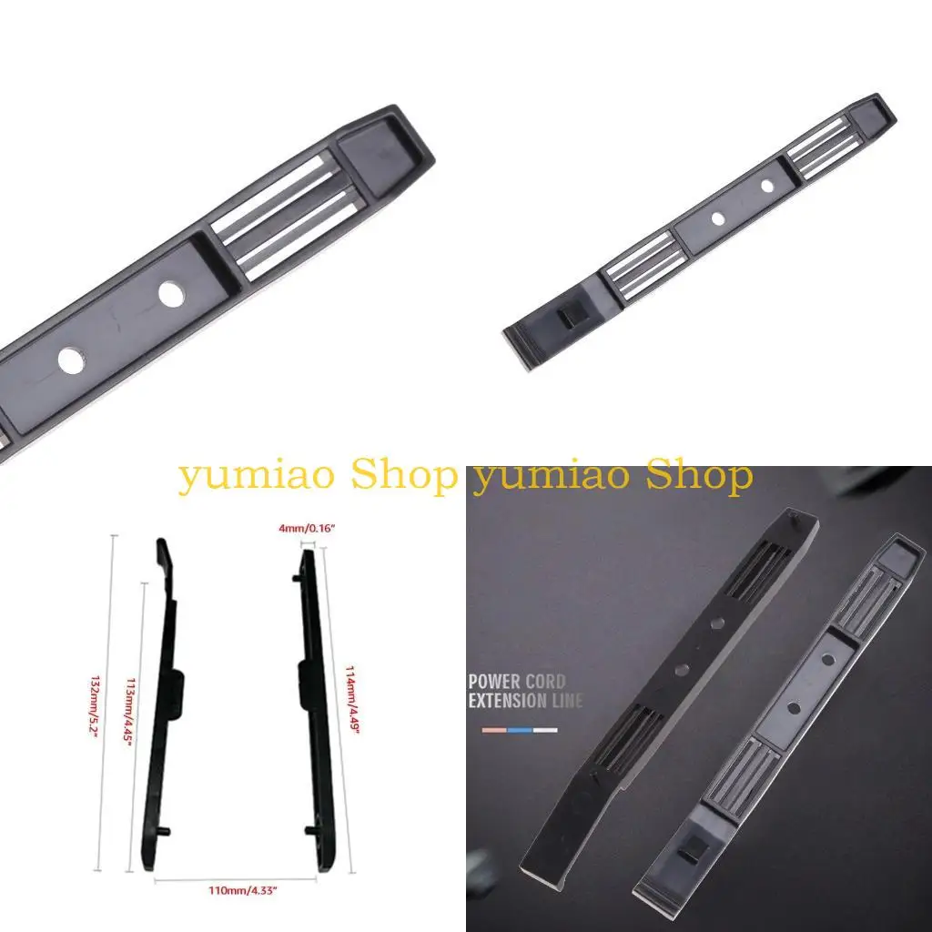 

587B 5 Pack Chassis Hard Drive Rails, Black Chassis Hard Drive Mounting Plastic Rails