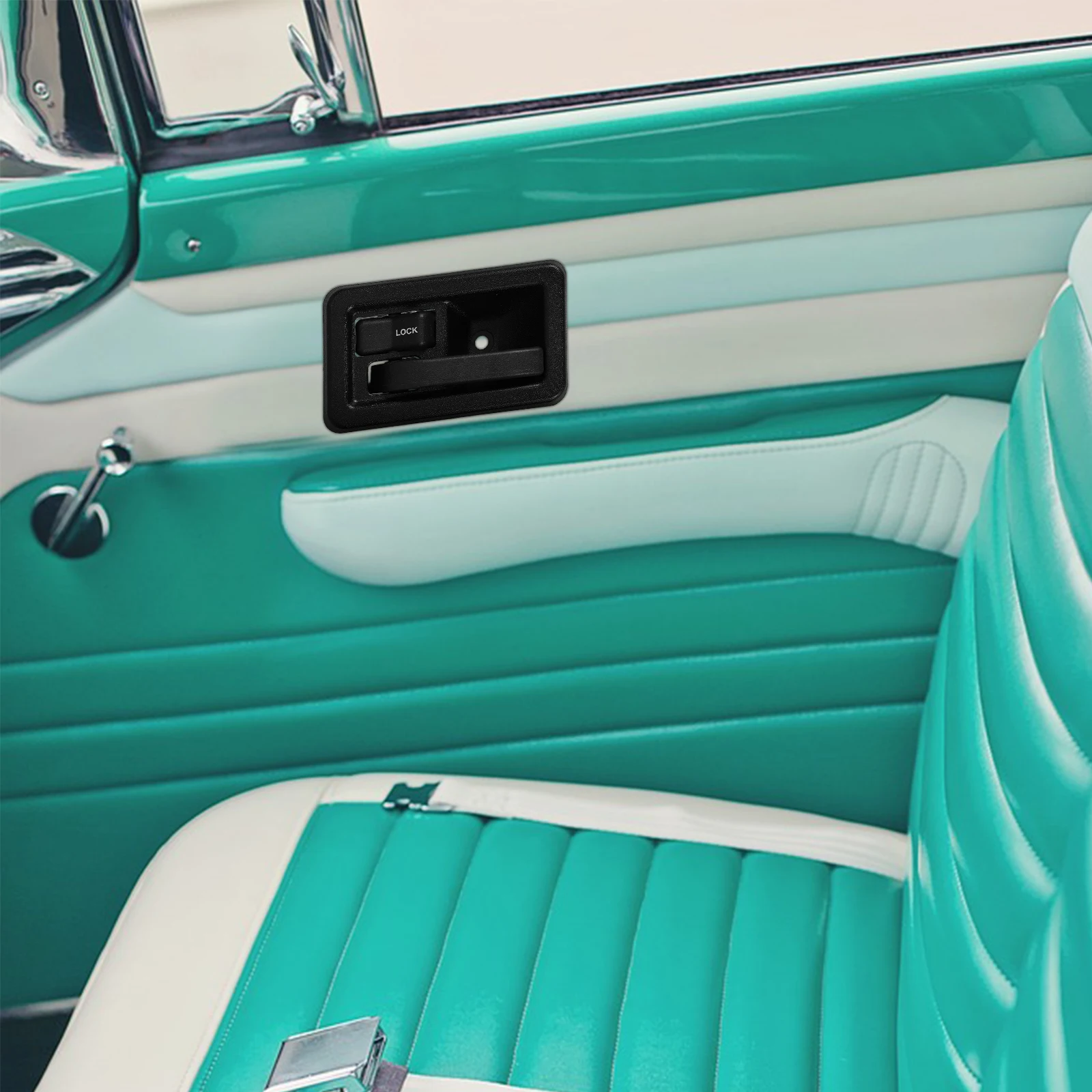 

1 Pair Interior Door Handle ABS Material Replacement For 55176476 Interior Door Handle Auto Parts