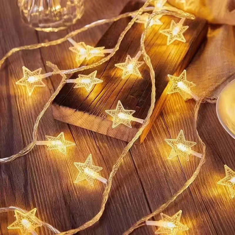 6M USB/Battery Power LED Ball/star/snowflake Garland Lights Fairy String  Lamp Christmas Holiday Wedding Party Lights Decoration