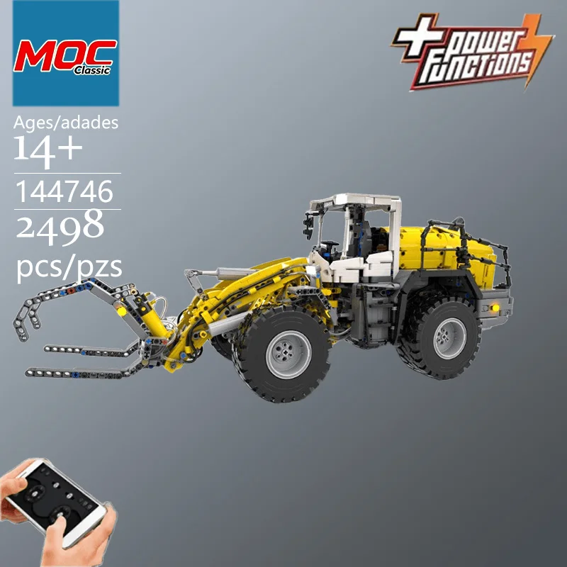 Specially Customized MOC L580 Wheel Loader Technic Model - Trendy Educational Toys, Top Choice Gift for Casual Building Games