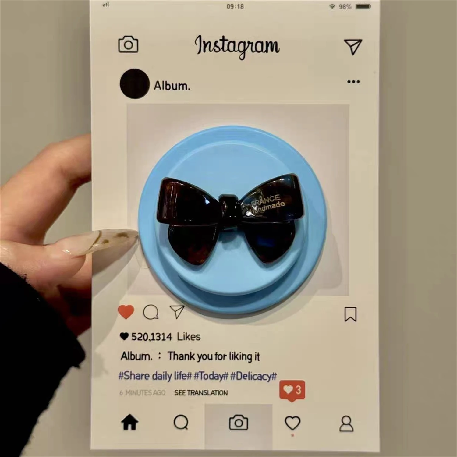 

Корейская милая магнитная подставка для Magsafe Grip Tok Griptok, кронштейн, держатель для телефона, поддержка IPhone, Samsung, Pad Smart Tok