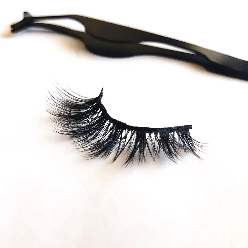 Magnetic Eyelashes 3D Mink Eyelashes Magnetic Eyeliner Magnetic Lashes Short False Lashes Lasting Handmade Eyelash Makeup Tool