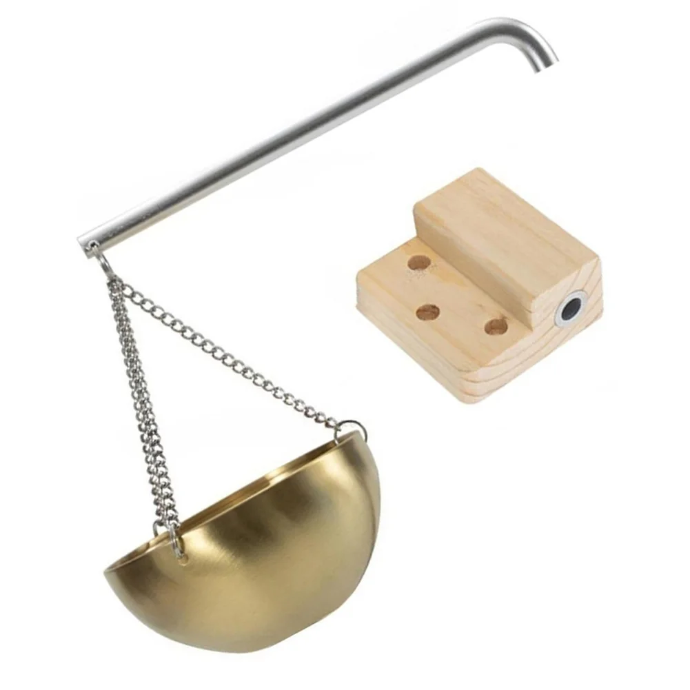 500ml Gold Sauna Aroma Bowl Essential Oil Holder Diffuser With Cedar Bracket For Home Steam Bath Room Heating System Parts