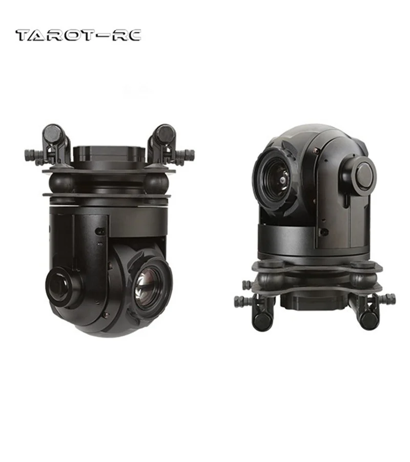 Tarot T10X-2A 10X Two-axis Ball Pod Gimbal / Support Upright and Inverted / HDMI Output  For Drones, Robots