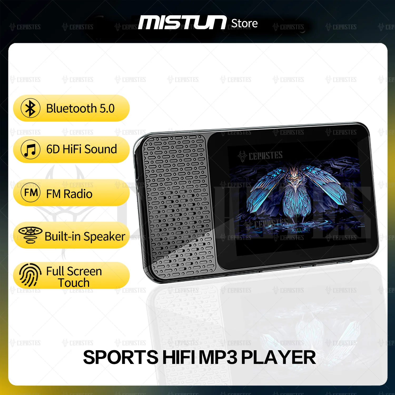 MP3 Music player HiFi lossless bluetooth 5.0 sports walkman 2.4 