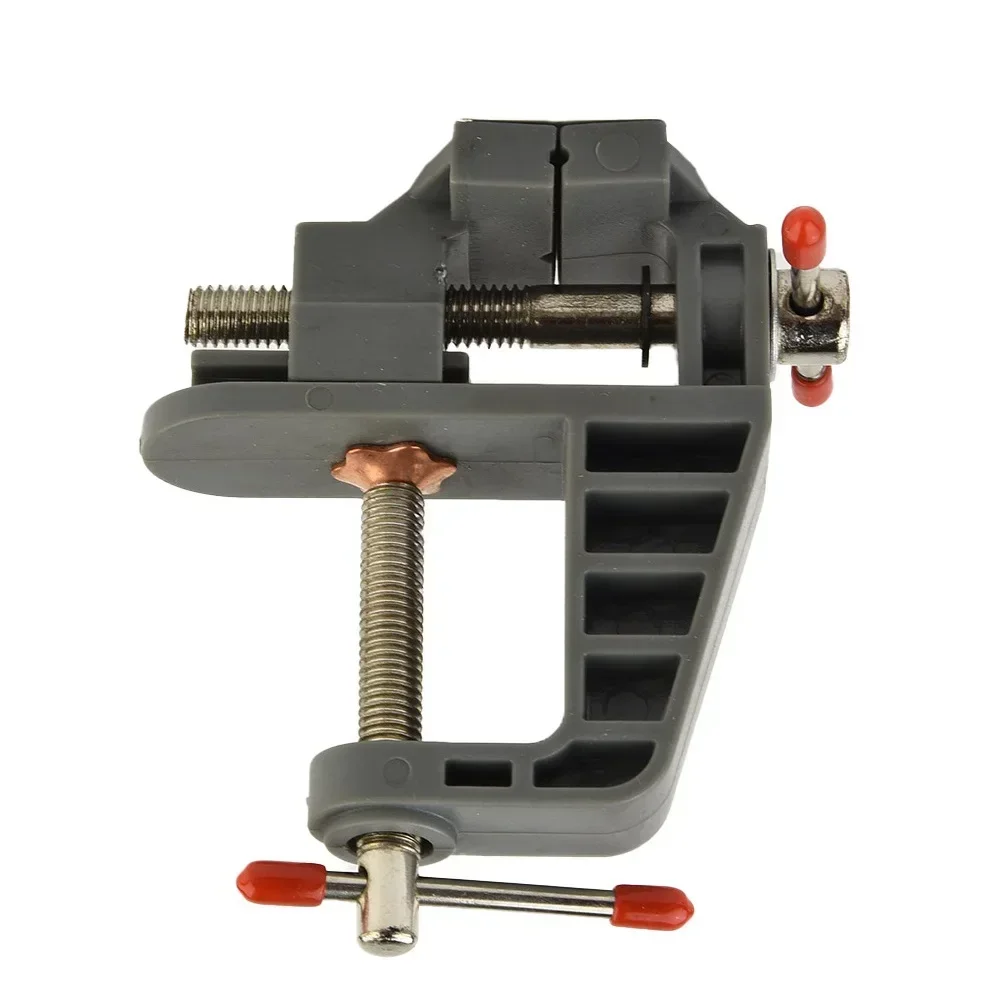 Mini Table Bench Vise Jaw Degree Swivel Cast Iron Tabletop Vice Multifunctional Heavy Clamp Non-slip Rubber Pad Accessories