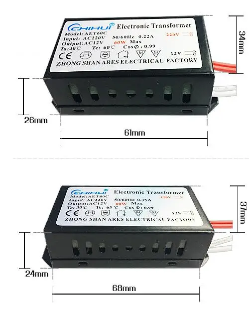 Controlador de transformador electrónico de Metal, fuente de alimentación para bombillas LED, 12V, 20W, 160W, 250W, 3 años de garantía, 1 unidad