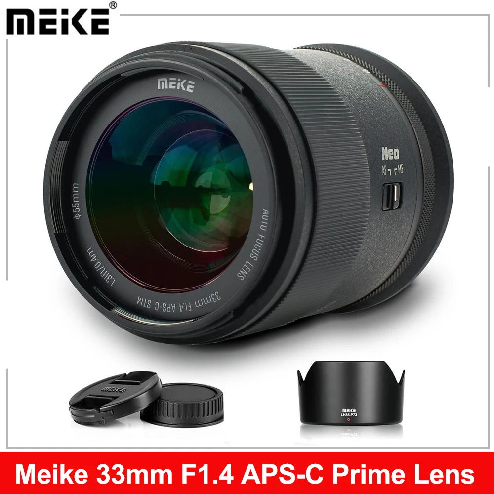 

Объектив Meike 33 мм F1.4 APS-C Prime с большим диафрагмой и автофокусом (двигатель STM) для крепления X/E/Z